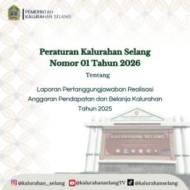 Laporan Pertanggungjawaban Realisasi Anggaran Pendapatan Dan Belanja Kalurahan Tahun 2025